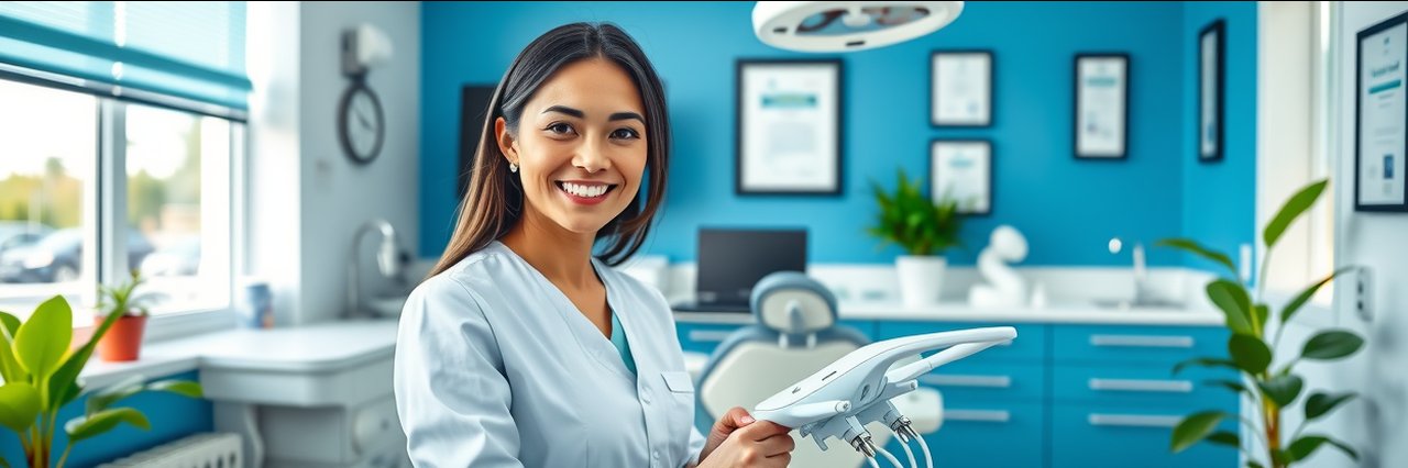 Modern Huntington NY dentistry office with friendly dentist and advanced dental equipment.