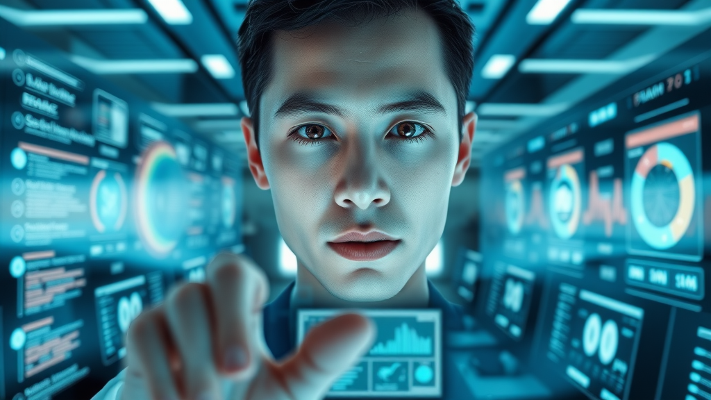 Illustration of dynamic digital interface showing changes in google ai mode and search results, modern tech-inspired.