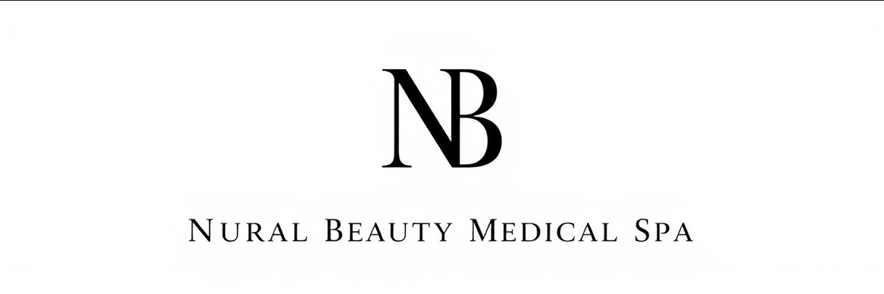 Minimalist NB logo for Natural Beauty medical spa, clean black and white design.
