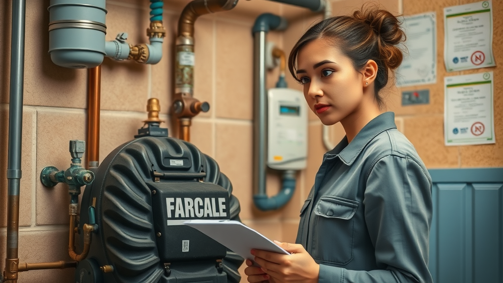Safe gas line appliance installation and inspection by professional technician