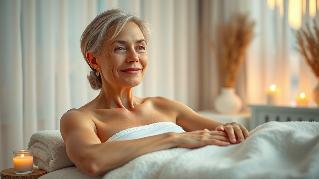 Calming body massage at a day spa for instant stress relief and self-care