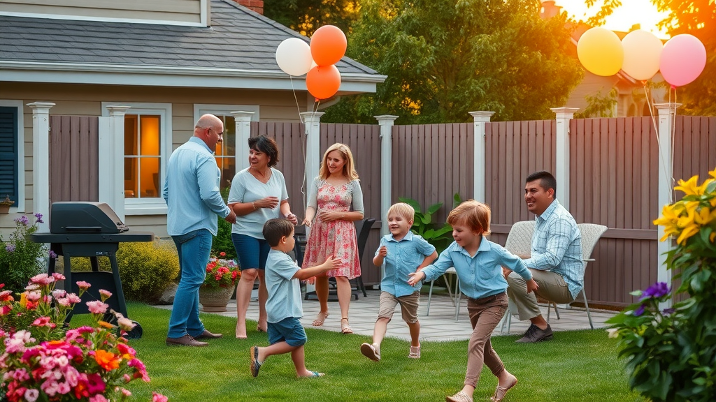 Family celebrates new home with agent after successful home buying guidance.