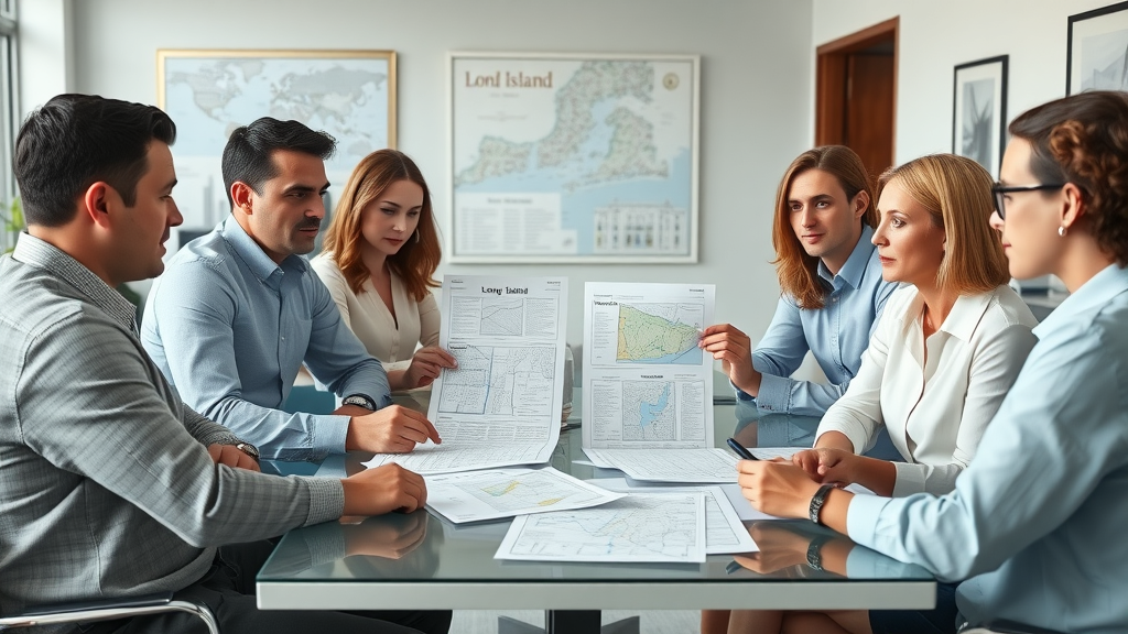 Trusted real estate agency team strategizes for clients, expert advice and guidance