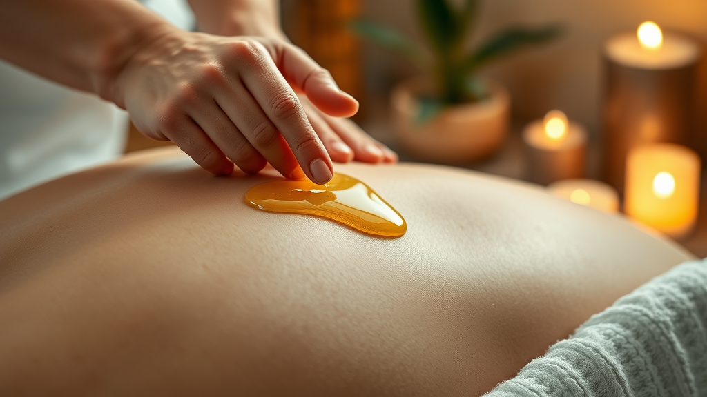 Hands giving a relaxing massage therapy for instant relief in a tranquil spa.