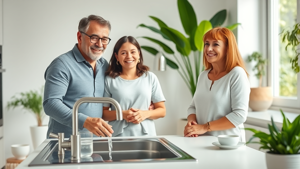 Family relieved after effective drain cleaning solutions restore kitchen sink flow.