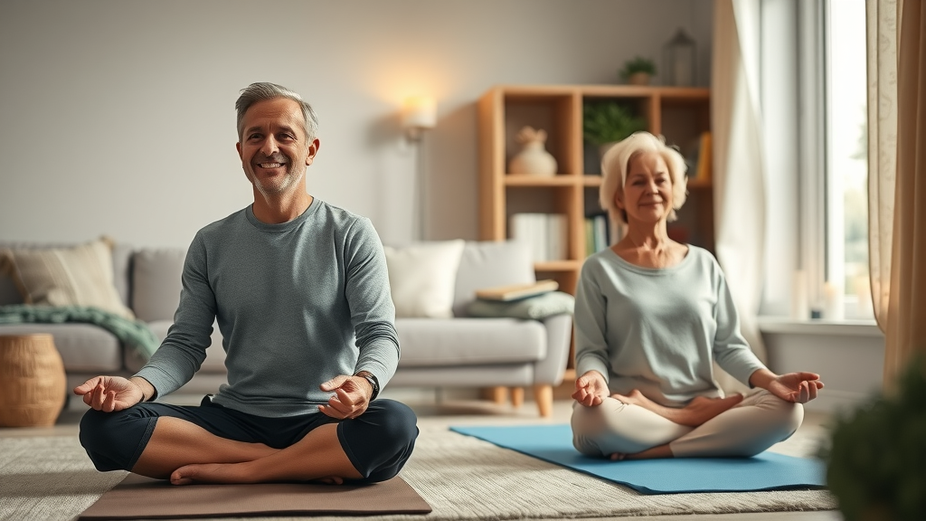 Inclusive yoga wellness meditation practice at home for all ages