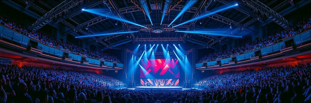 Packed amphitheater crowd enjoying live show, exclusive event tickets atmosphere.