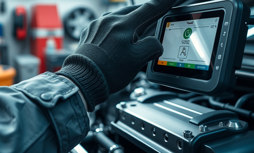 Diagnostic scan for auto repair saving money in a modern service bay