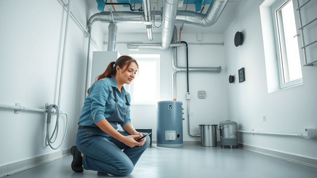 Expert installs energy-efficient plumbing, heating and cooling system in Long Island utility room