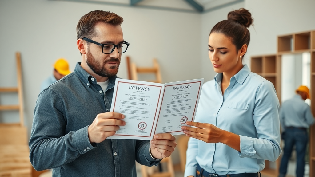 Licensed insured contractor showing credentials ensures legal and safe renovation