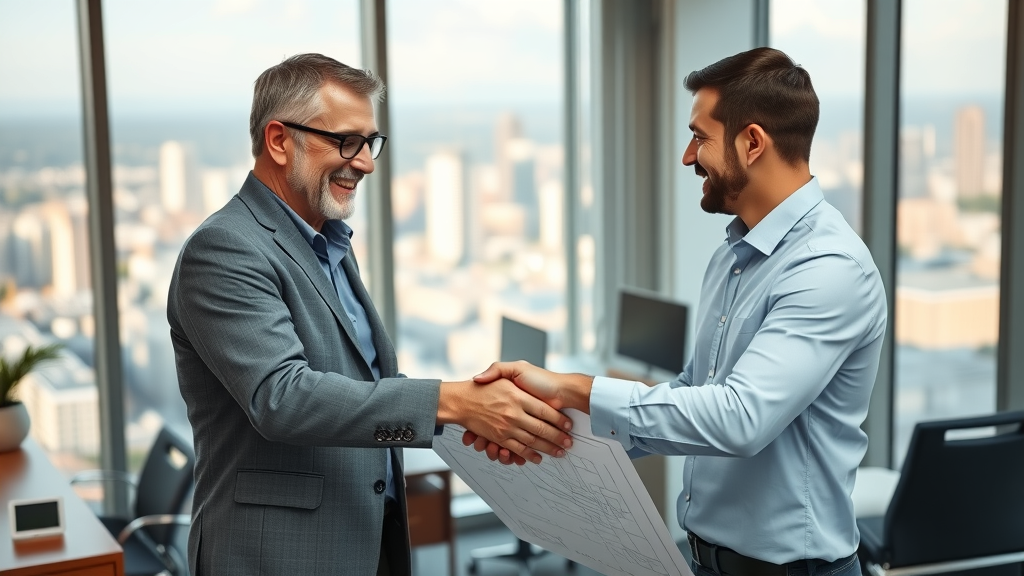 Contractor and client agree on construction planning details