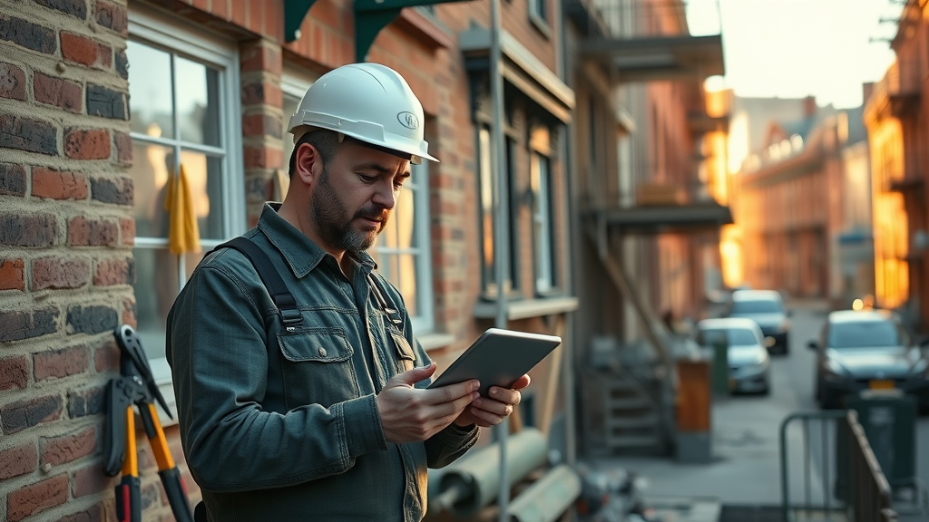 NYC general contractor advises client at brownstone renovation project