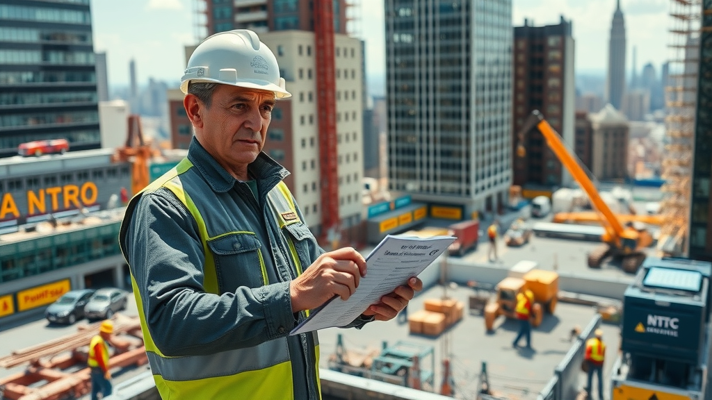 NYC general contractor inspects commercial site for safety and code compliance