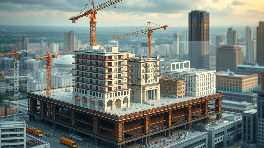 Full-service general contracting process from blueprint to completion