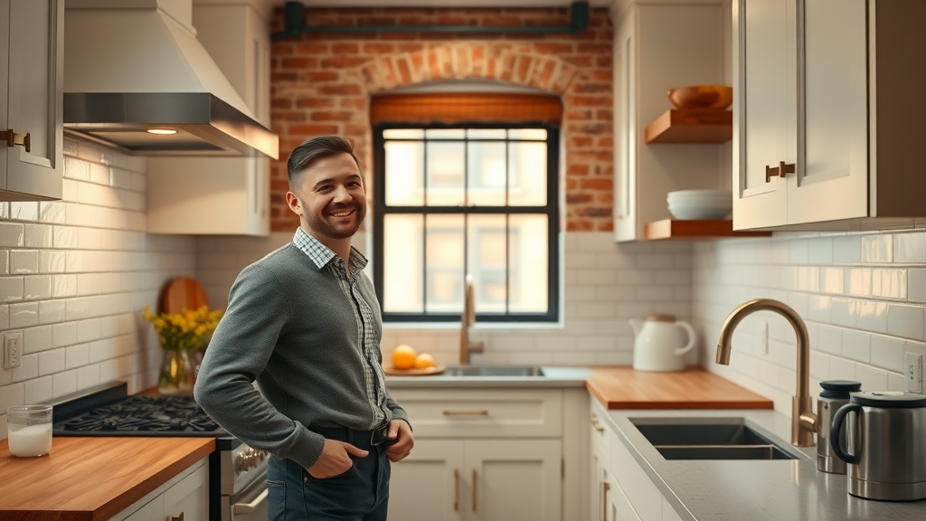 Classic NYC brownstone kitchen renovation with custom cabinetry